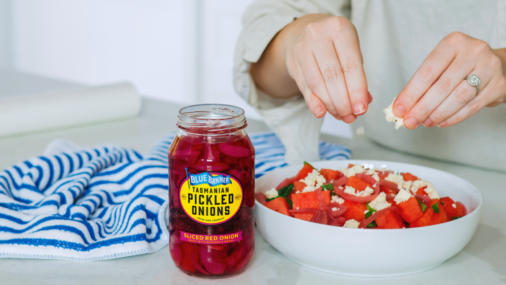 Watermelon & Feta Salad | Blue Banner