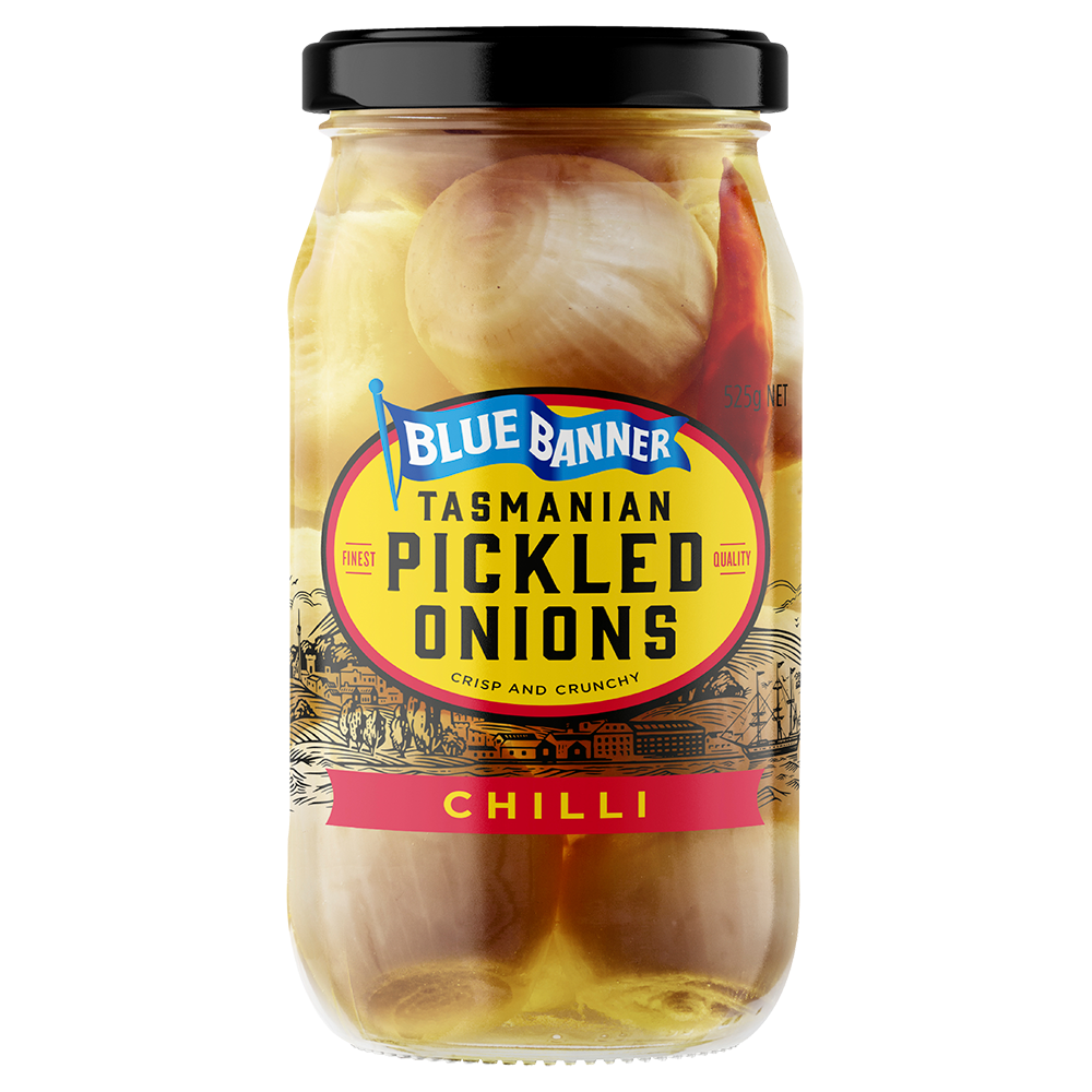 Blue Banner Picked Onions Chilli Flavour